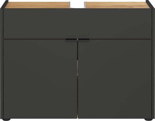 Antracitová skříňka pod umyvadlo 80x60 cm Forano – Germania