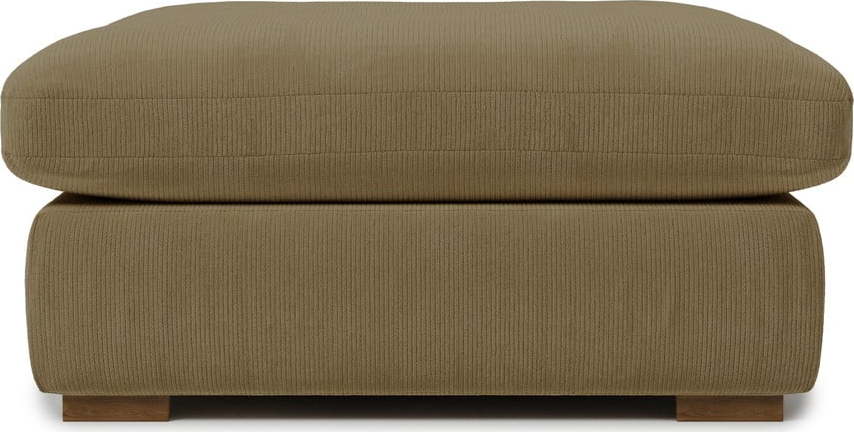 Béžová látková manšestrová podnožka Comfy – Scandic
