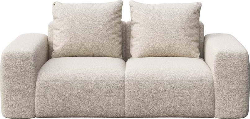 Béžová pohovka z textilie bouclé 212 cm Feiro – MESONICA