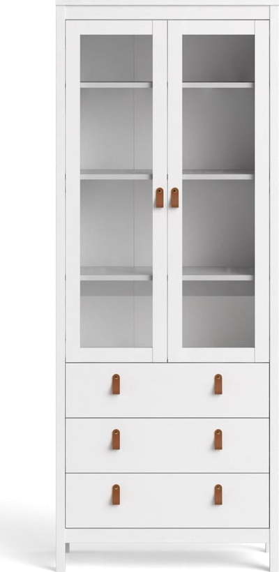 Bílá vitrína 78x199 cm Madrid – Tvilum