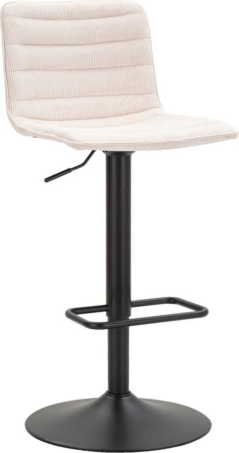 Bílo-černá barová židle s nastavitelnou výškou (výška sedáku 61 cm) Malia – Mauro Ferretti