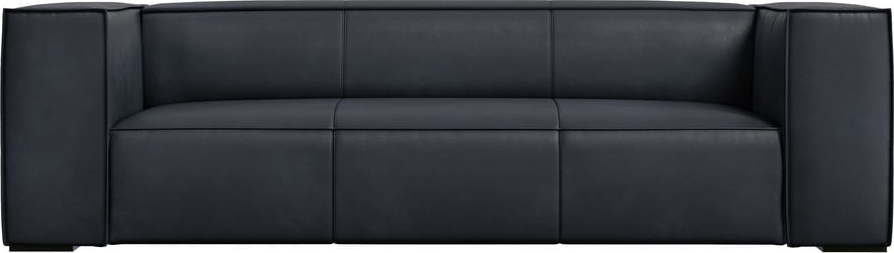 Tmavě modrá kožená pohovka 227 cm Madame – Windsor & Co Sofas