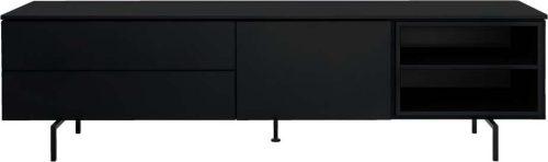 Černá nízká komoda 210x57 cm Plain – Tenzo