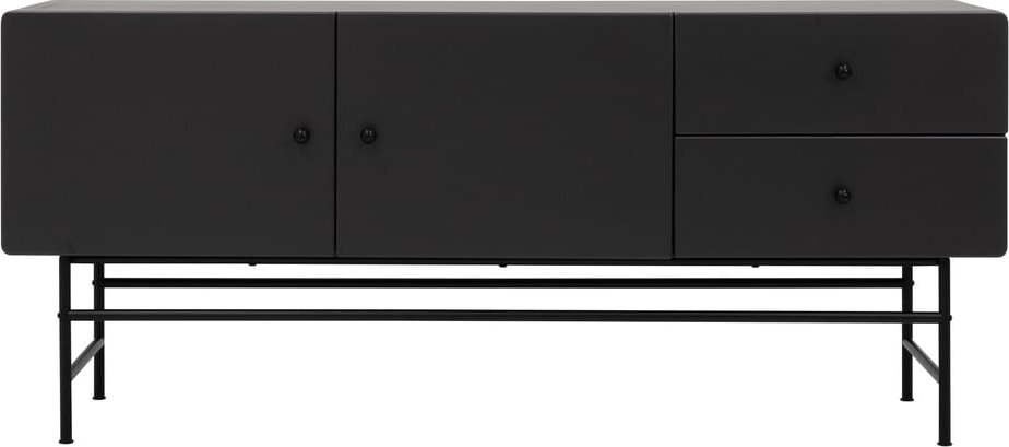 Černá nízká komoda 158x68 cm Cocktail - Tenzo