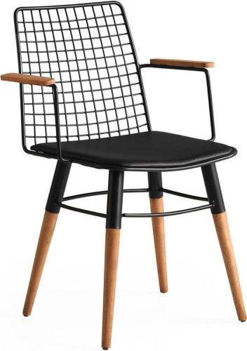 Černé kovové jídelní židle v sadě 2 ks Trend – Kalune Design