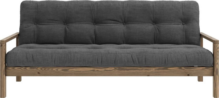Černo-antracitová rozkládací pohovka 205 cm Knob – Karup Design