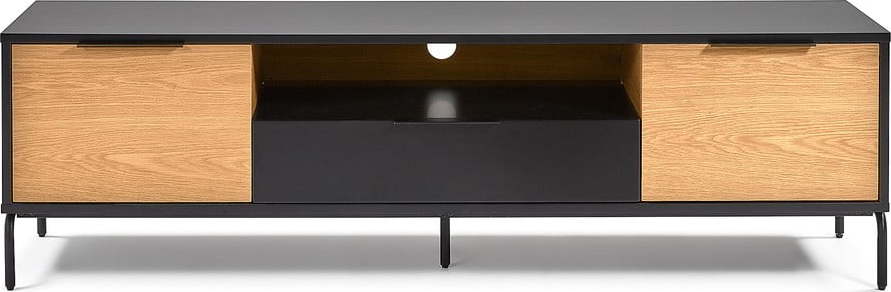 Černo-hnědý TV stolek Kave Home SAVOI