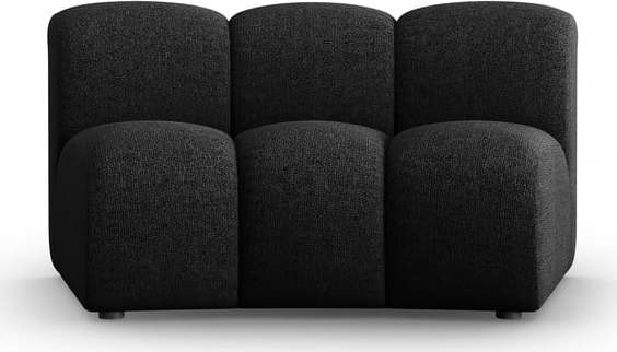 Černoantracitový modul pohovky (středový díl) Lupine – Micadoni Home