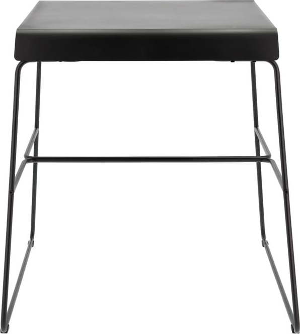 Černý kovový jídelní stůl 58x75 cm A-Café – Zone