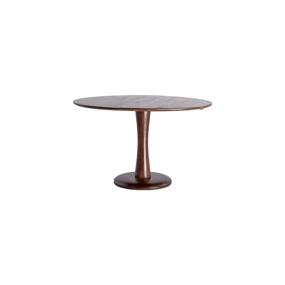 Hnědý kulatý jídelní stůl ø 130 cm Apulia – Light & Living