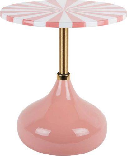 Kovový kulatý odkládací stolek ø 41 cm Candy Swirl – Leitmotiv