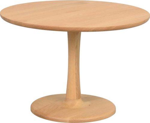 Kulatý konferenční stolek v dekoru dubu v přírodní barvě 60x60 cm Hobart – Rowico