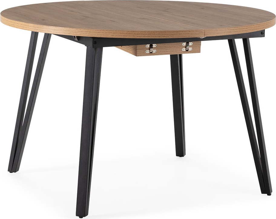 Kulatý rozkládací jídelní stůl v přírodní barvě ø 120 cm Cleo – Marckeric