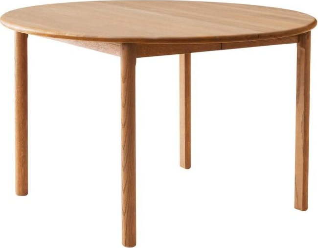 Kulatý rozkládací jídelní stůl z dubového dřeva v přírodní barvě ø 120 cm Noor – Hammel Furniture