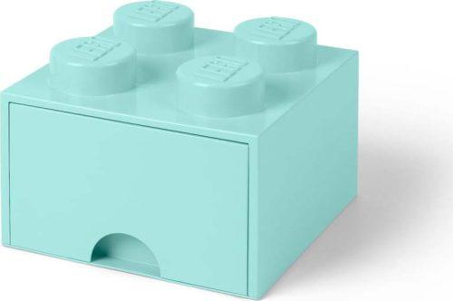 Světle modrý úložný box čtverec LEGO®