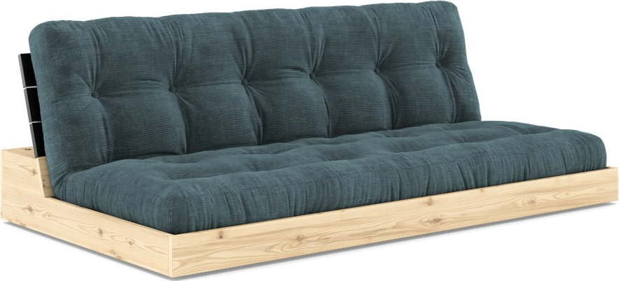 Modrá manšestrová rozkládací pohovka 196 cm Base – Karup Design