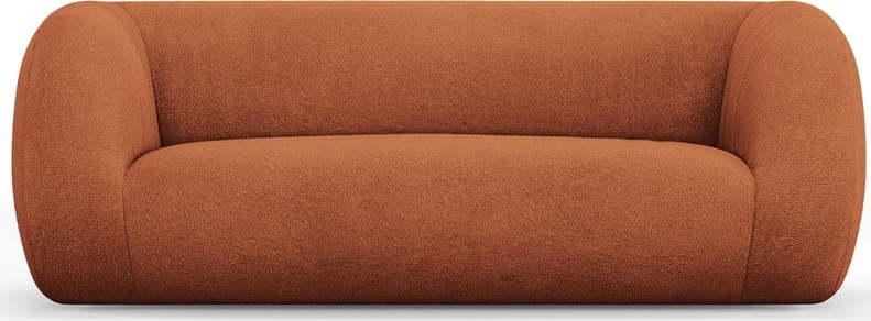Oranžová pohovka z textilie bouclé 210 cm Essen – Cosmopolitan Design