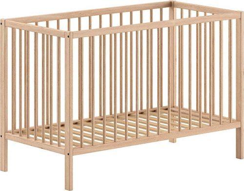 Postýlka z borovicového dřeva v přírodní barvě 60x120 cm DINO – Vipack