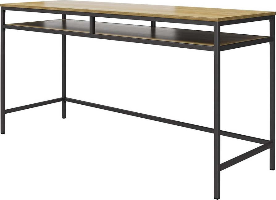 Pracovní stůl s deskou v dubovém dekoru 51x153 cm Bradford – Støraa