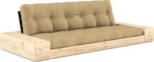 Rozkládací pohovka v hořčicové barvě 244 cm Base – Karup Design