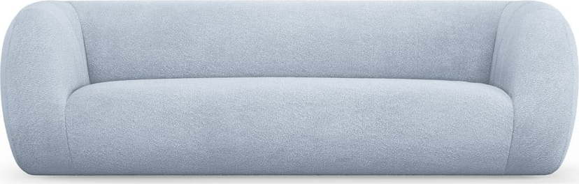 Světle modrá pohovka z textilie bouclé 230 cm Essen – Cosmopolitan Design