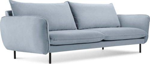 Světle modrá sametová pohovka 200 cm Vienna – Cosmopolitan Design