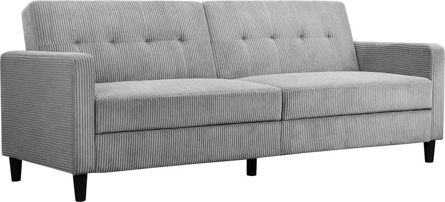 Světle šedá manšestrová rozkládací pohovka 82 cm Hartford – Støraa