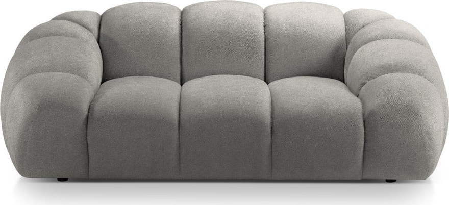 Světle šedá sametová pohovka 214 cm Diana – Micadoni Home