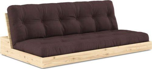 Tmavě hnědá rozkládací pohovka 196 cm Base – Karup Design
