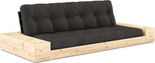 Tmavě šedá rozkládací pohovka 244 cm Base – Karup Design