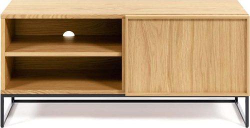 TV stolek v dekoru dubu v přírodní barvě 112x51 cm Taiana – Kave Home