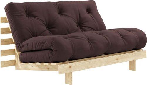 Hnědá rozkládací pohovka 140 cm Roots - Karup Design