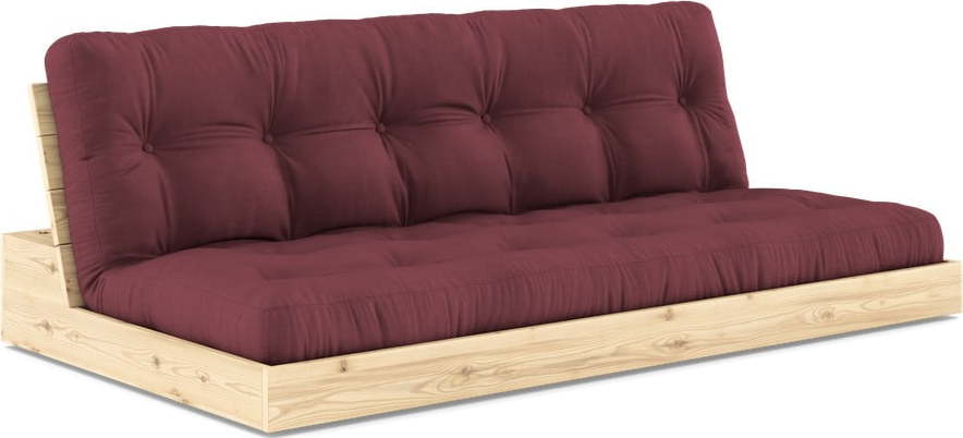 Vínová rozkládací pohovka 196 cm Base – Karup Design