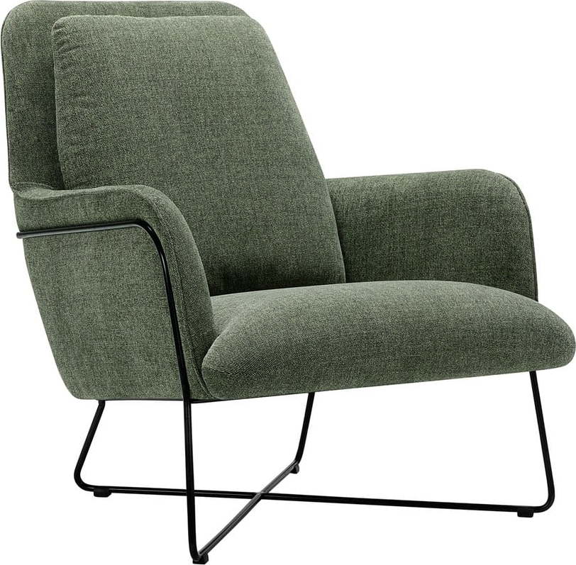 Zelené křeslo Oliver - Sits